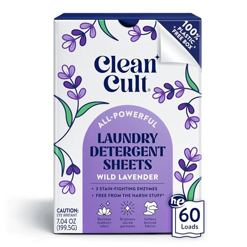 60 Load Cleancult Laundry Detergent Sheets
