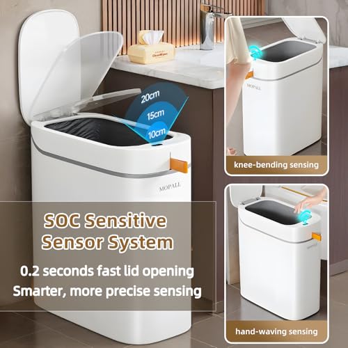Motion Sensor Trash Can 3.5 Gallon by MOPALL