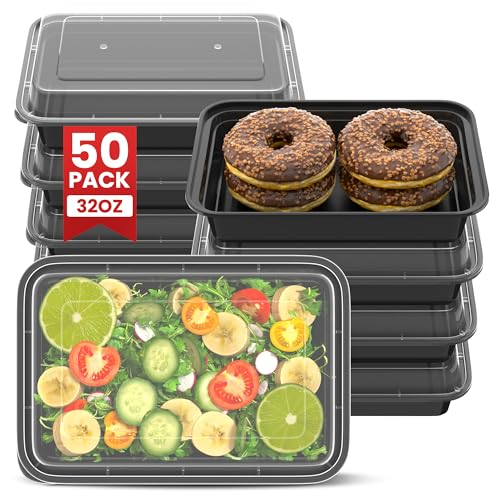 50 Pack Meal Prep Containers with Lids