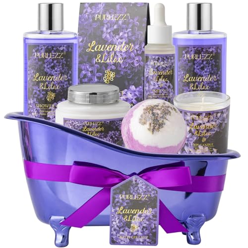 8 Piece Luxury Home Spa Bath Gift Set for Women