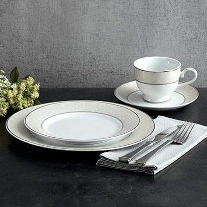 Mikasa 5224232 40-Piece Dinnerware Set, Parchment