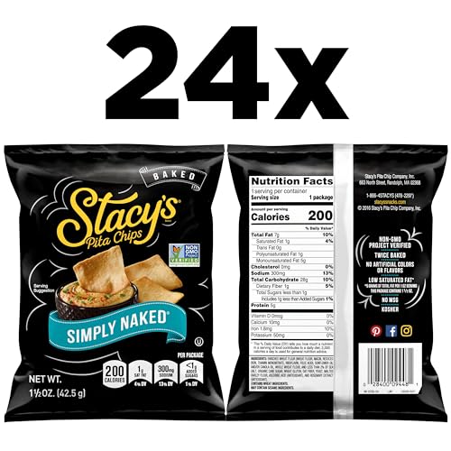 Stacy's Simply Naked Pita Chips 1.5-Ounce Bags