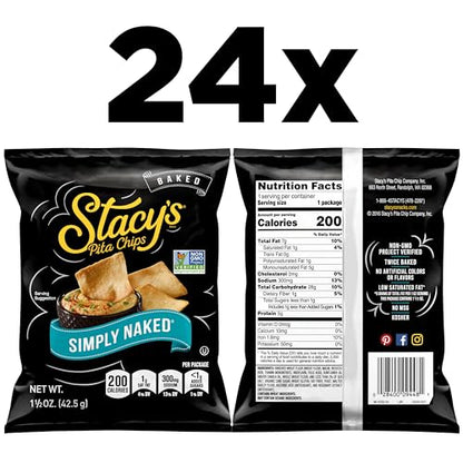 Stacy's Simply Naked Pita Chips 1.5-Ounce Bags