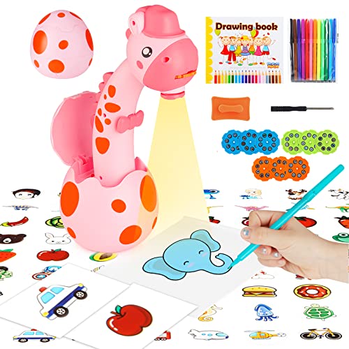 72 Stencil Kids Drawing Projector Toy with Music