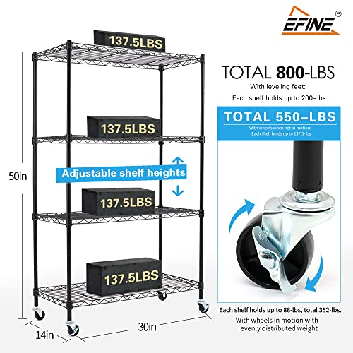 4-Shelf Storage Unit on Wheels by Catalina Creations
