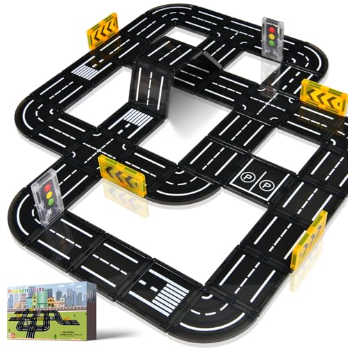Magnetic Tiles Road Expansion Pack Building Blocks