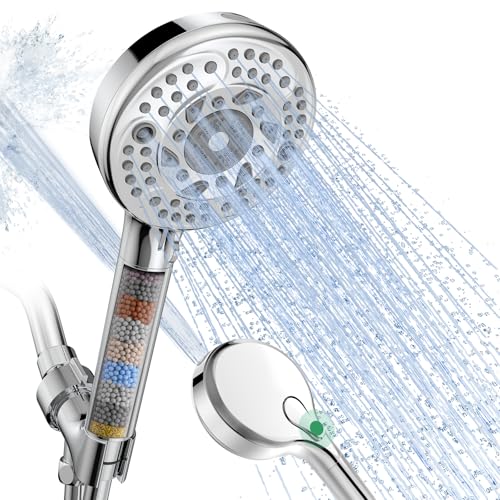 SunCleanse Filtered Handheld Shower Head for Hard Water