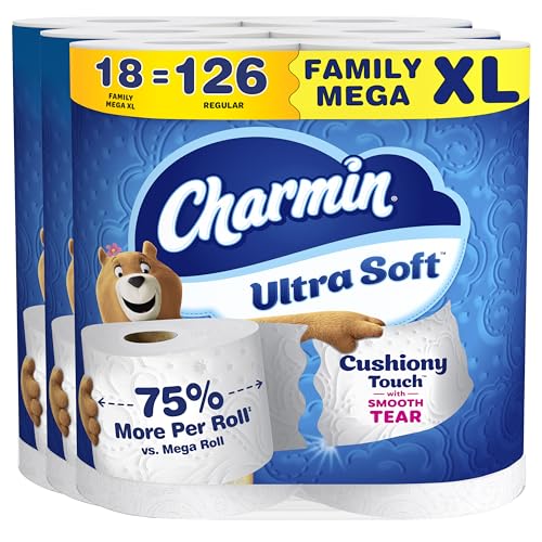 18 Family Mega XL Charmin Ultra Soft Toilet Paper
