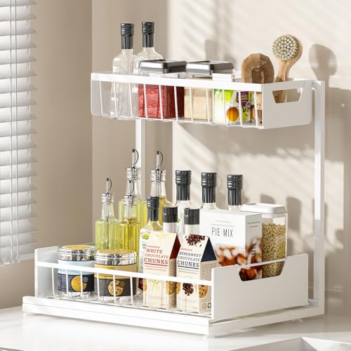1 Pack Under Sink 2-Tier Pull-Out Organizer