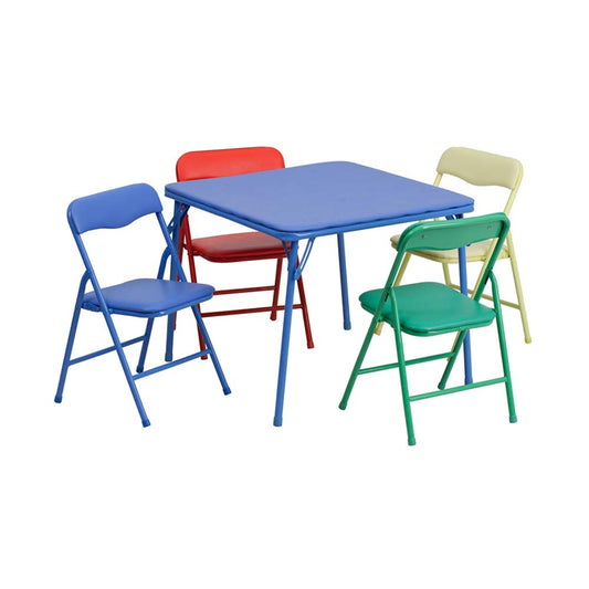 Flash Furniture Kids 5-Piece Folding Table Set