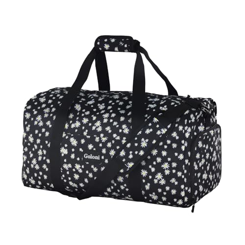 Cute Duffle Bag with Shoe Compartment, Gym Travel Duffel