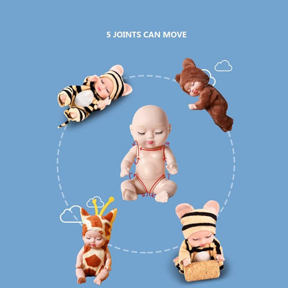 6 Sets Mini Reborn Baby Dolls for Kids