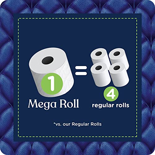 Quilted Northern Ultra Soft & Strong Toilet Paper with Paper Packaging, 6 Mega Rolls = 24 Regular Rolls White