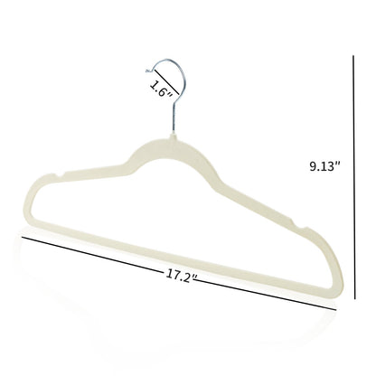 ELONG HOME Velvet Non-Slip Hangers 50 Pack