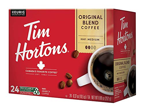 24 Count Tim Hortons Original Blend K-Cup Coffee Pods