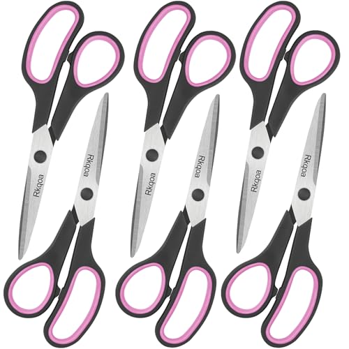 6 Pack All Purpose 8" Scissors Bulk Set
