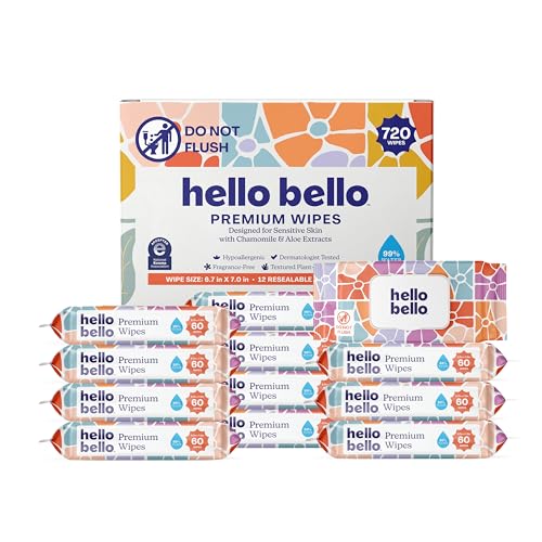 720 Count Hello Bello Sensitive Baby Wipes