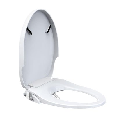 SmartWhale Bidet Toilet Seat, Elongated Non-Electric Bidet Seat, Dual-Nozzle, Rear/Feminine Wash, Adjustable Water Pressure, Easy Installation, Quiet Close, Cleanslet-1