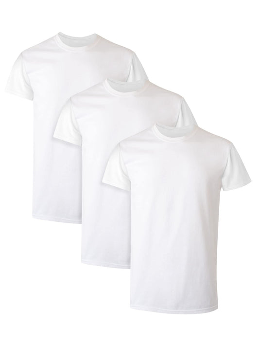 Hanes Men's Tagless Cotton Crew Undershirts 3-Pack