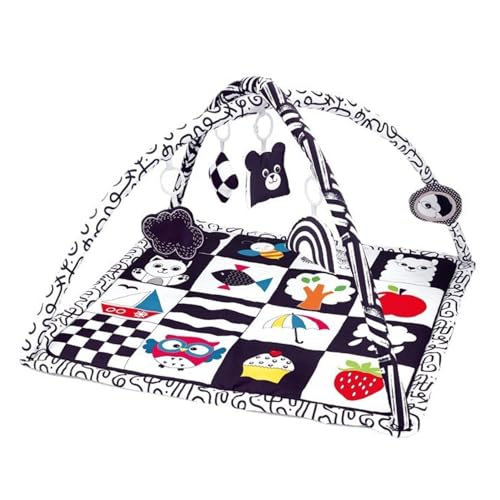 Baby Gym Play Mat with 5 Sensory Toys