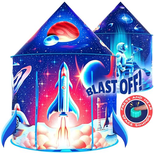 W&O Rocket Ship Play Tent with Sound Effects