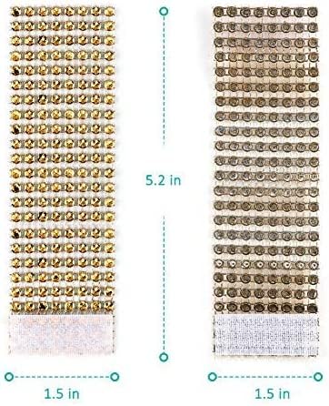 SHAFA IMPEX Rhinestone Napkin Rings, Gold Napkin Rings Set 100 Buckles for Table Decorations, Wedding, Dinner,Party (Gold, Set 100)
