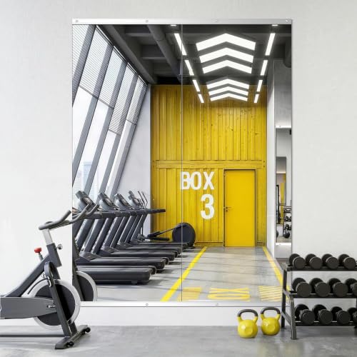 2 Pack Large Wall Mounted Gym Mirrors
