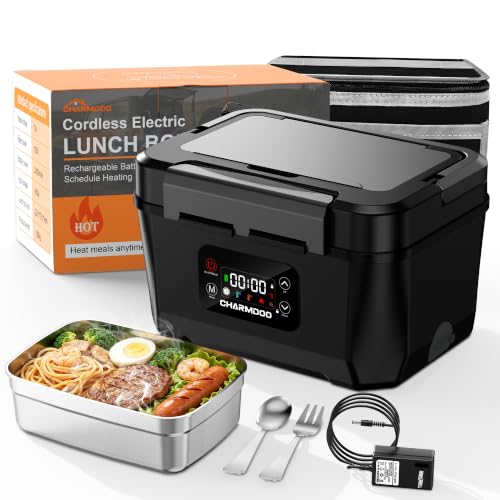 Cordless Rechargeable Electric Lunch Box Food Warmer