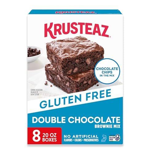 8 Pack Krusteaz Gluten Free Double Chocolate Brownie Mix (Kof-K Dairy)