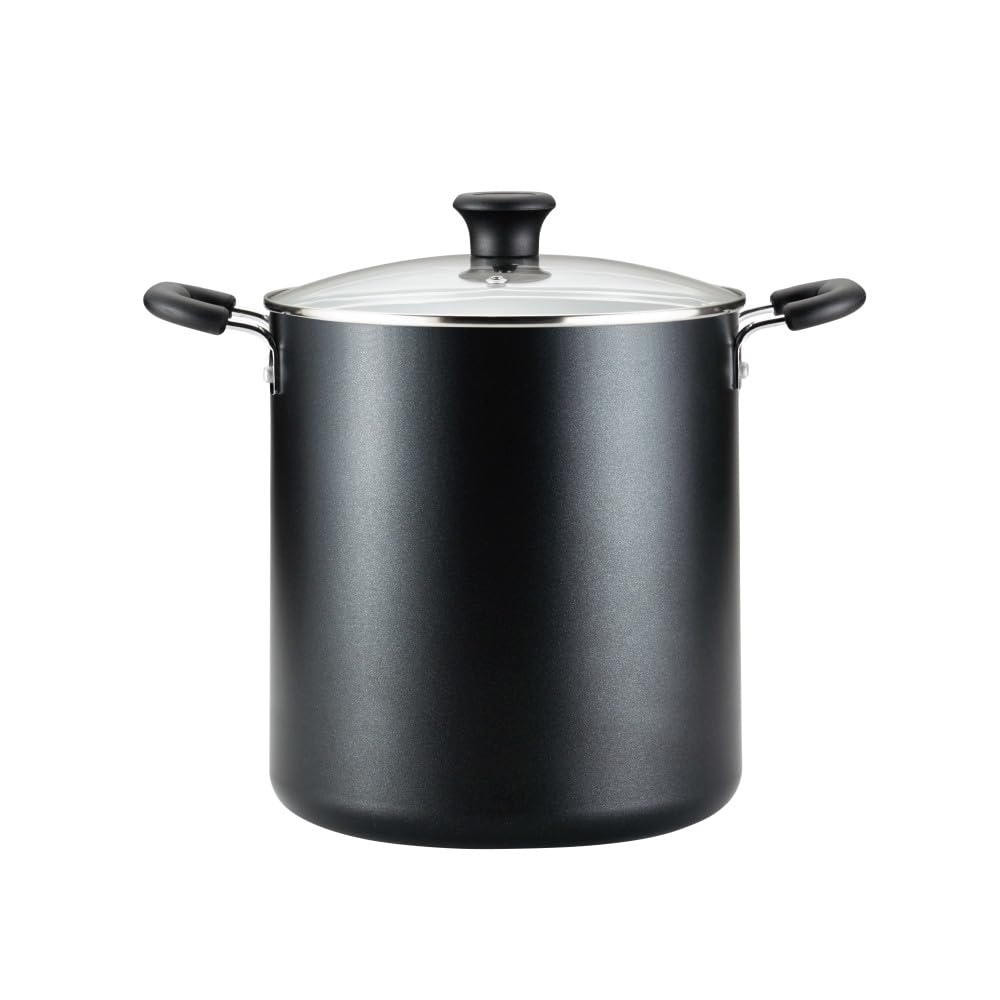 T-fal Specialty Nonstick Stockpot 12 Quart Oven Safe 350F Cookware, Pots and Pans, Dishwasher Safe Black