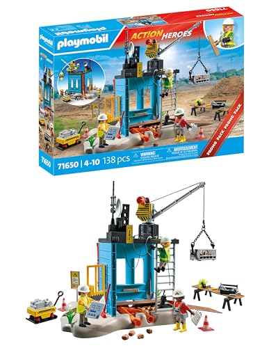 Playmobil Construction Site Toy Playset for Kids