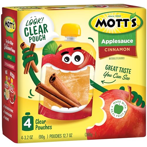 Mott's Cinnamon Applesauce Pouches, 24 Count
