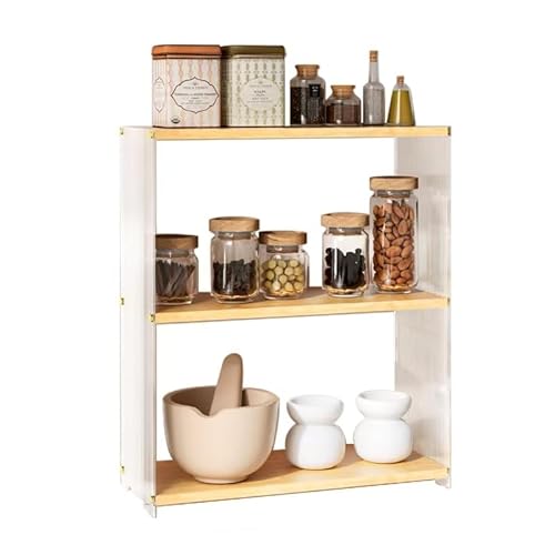 3 Tier Coffee Station Organizer Desk Storage Shelf