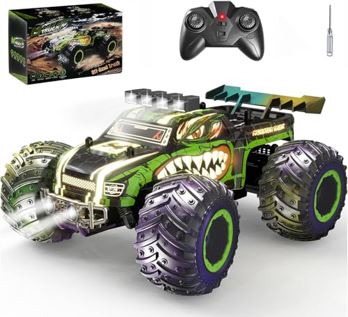 Remote Control Dino Monster Truck with 2 Batteries