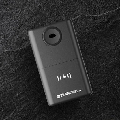 YIBITE Wireless Power Bank - 22.5W Fast Charger for Apple Watch, iPhone 15 14 13 12, iPad, & Tablet - 10000mAh Portable Battery Pack for Android, Laptop - Black