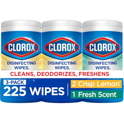 75 Count 3 Pack Clorox Disinfecting Wipes Variety