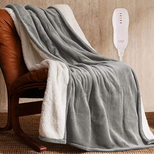 Electric Heated Throw Blanket with Auto Shut-Off
