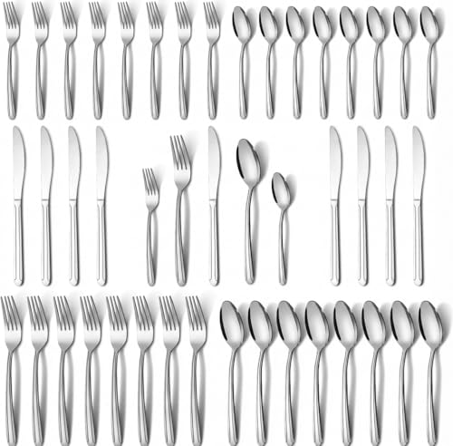 40 Piece Stainless Steel Dishwasher Safe Flatware Set