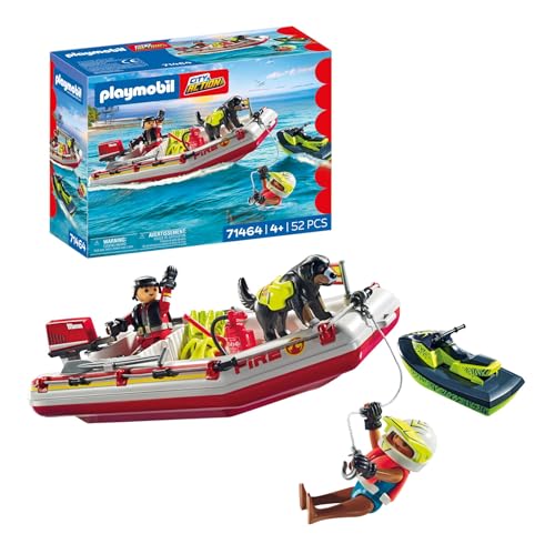 Playmobil Fireboat Playset with Aqua Scooter