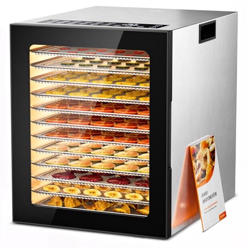 12 Tray Food Dehydrator Machine with Digital Timer