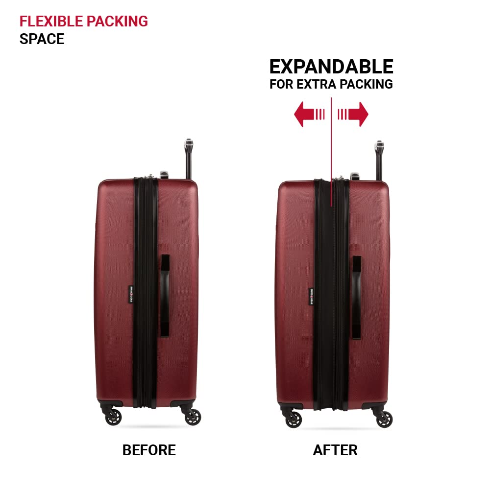 SwissGear Expandable Luggage with Spinner Wheels