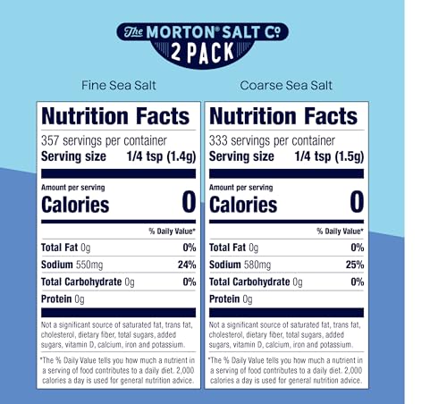 Morton Sea Salt Fine & Coarse 2-Pack