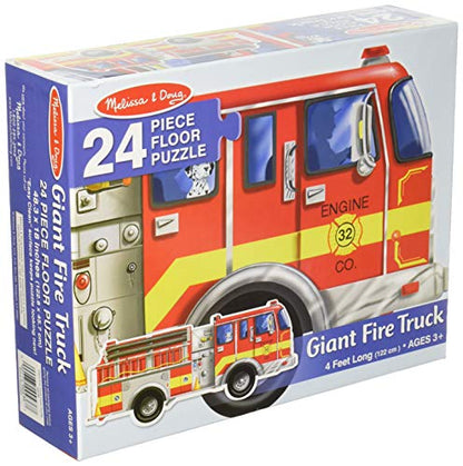 Melissa & Doug Giant Fire Truck Floor Puzzle 24 piece