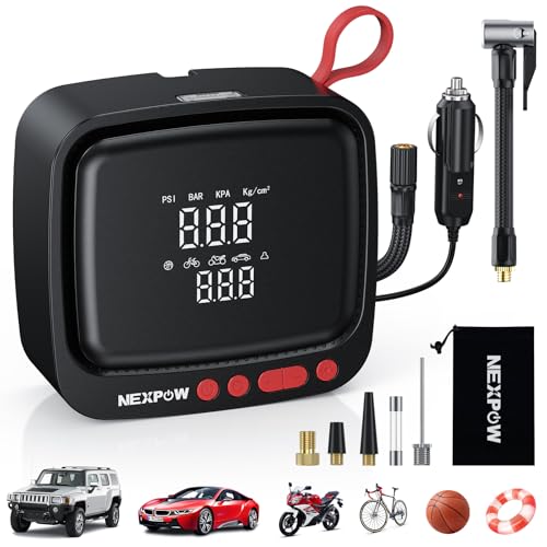 Portable Tire Inflator Air Compressor 150PSI Auto Shut-Off