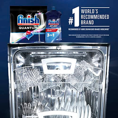 FINISH - Quantum - 22ct - Dishwasher Detergent - Powerball - Ultimate Clean & Shine - Dishwashing Tablets - Dish Tabs