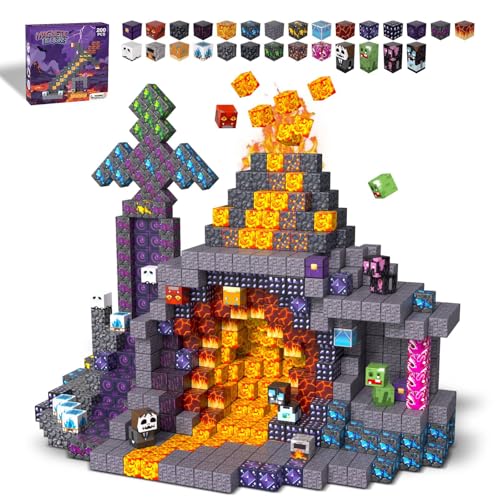 200 Piece Magnetic STEM Building Blocks Set
