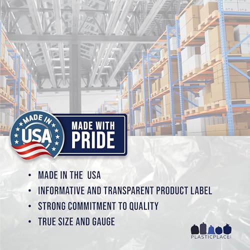 Plasticplace Heavy Duty Trash Bags, 95-96 Gallon