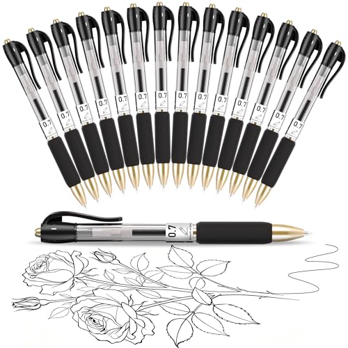 15 Pack HomFilix 0.7mm Fine Point Gel Pens