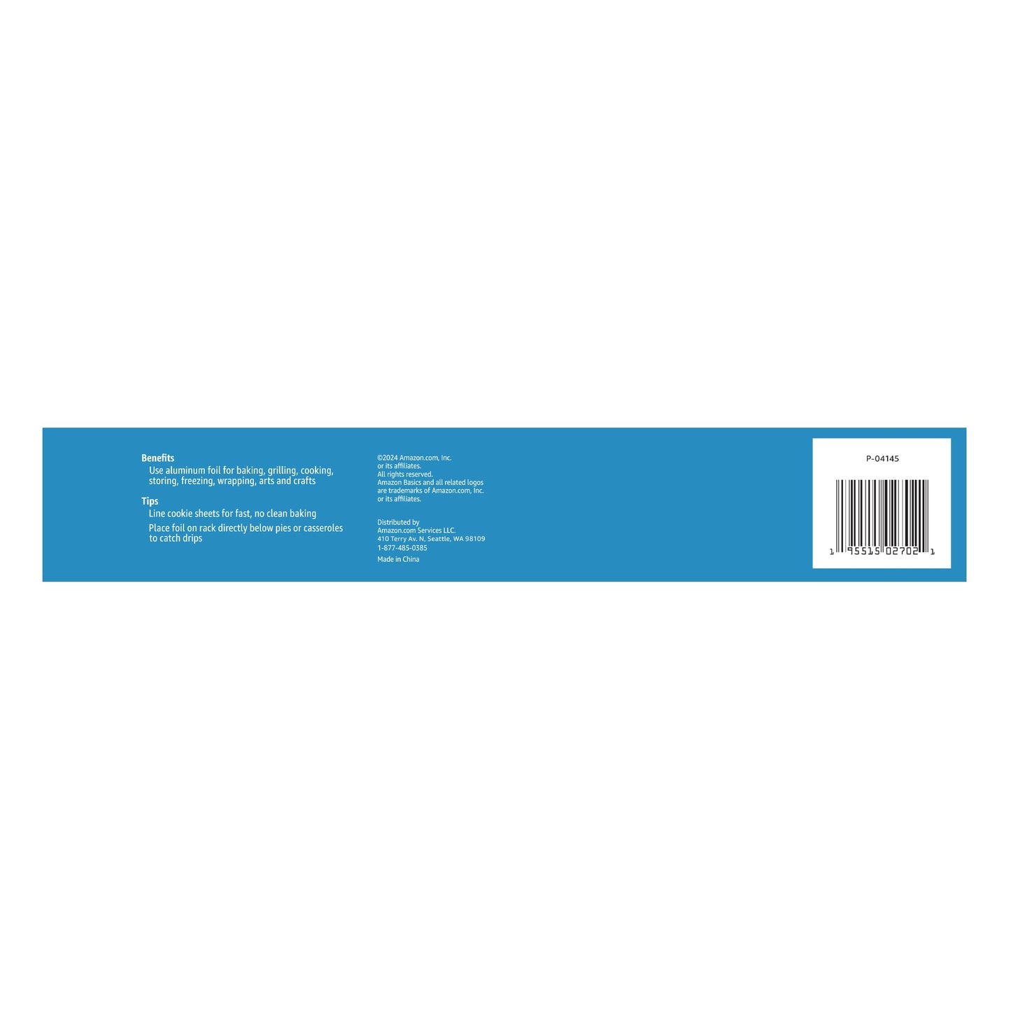 2 Pack Amazon Basics Aluminum Foil 175 Sq Ft