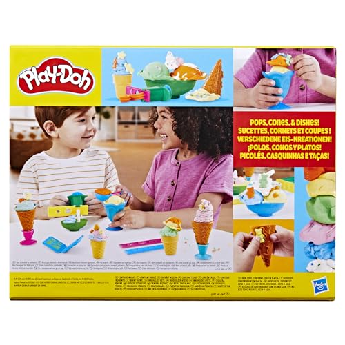 Play-Doh Ice Cream Party Set with Tools & Colors